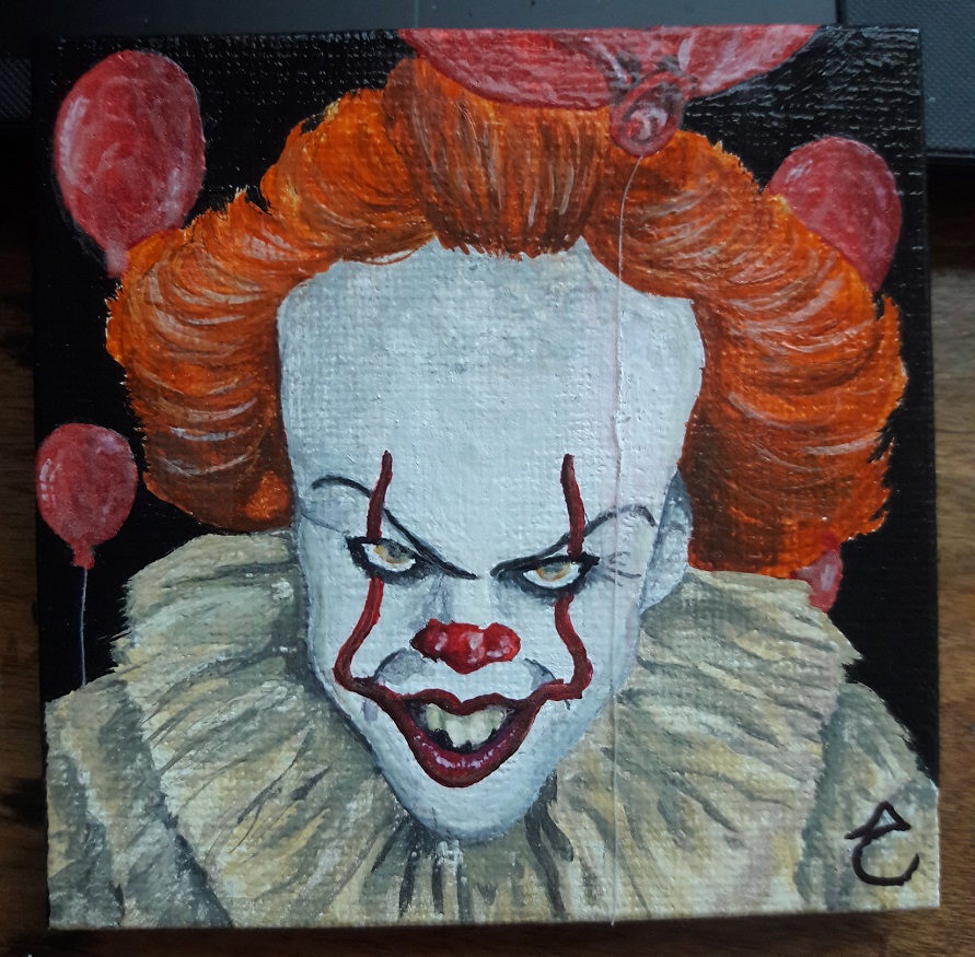891x875 Pennywise Painting By Tinalbion - Pennywise Painting