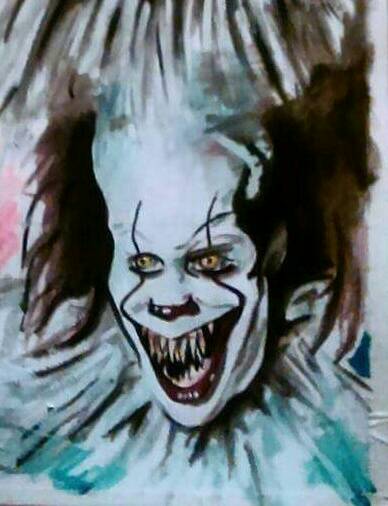 388x506 Pennywise Painting By Deadrockingart - Pennywise Painting