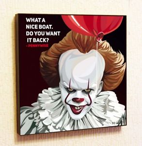 293x300 It Stephen King Pennywise Painting Decor Print Wall Art Poster Pop - Pennywise Painting