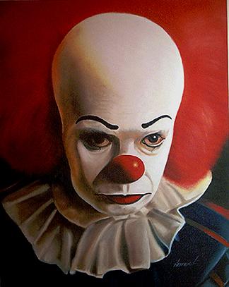 324x407 Pennywise The Clown By Evilleart - Pennywise The Clown Painting