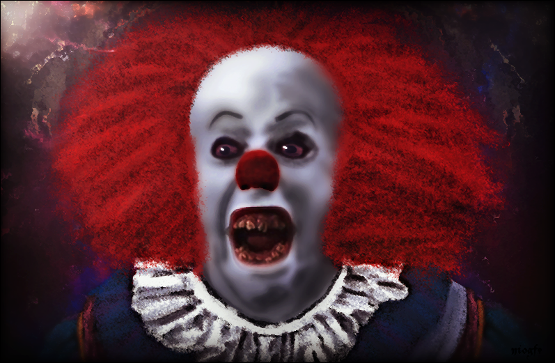 797x521 Pennywise The Clown Painting By Lonniecorley - Pennywise The Clown Painting