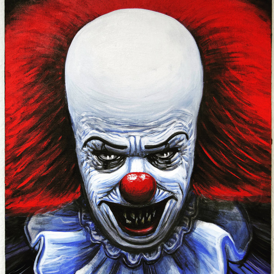 894x894 Pennywise The Clown By Matttillett - Pennywise The Clown Painting
