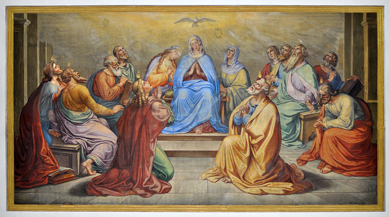 800x446 Pentecost In Art Paintings, Stained Glass Windows, Frescoes - Pentecost Painting