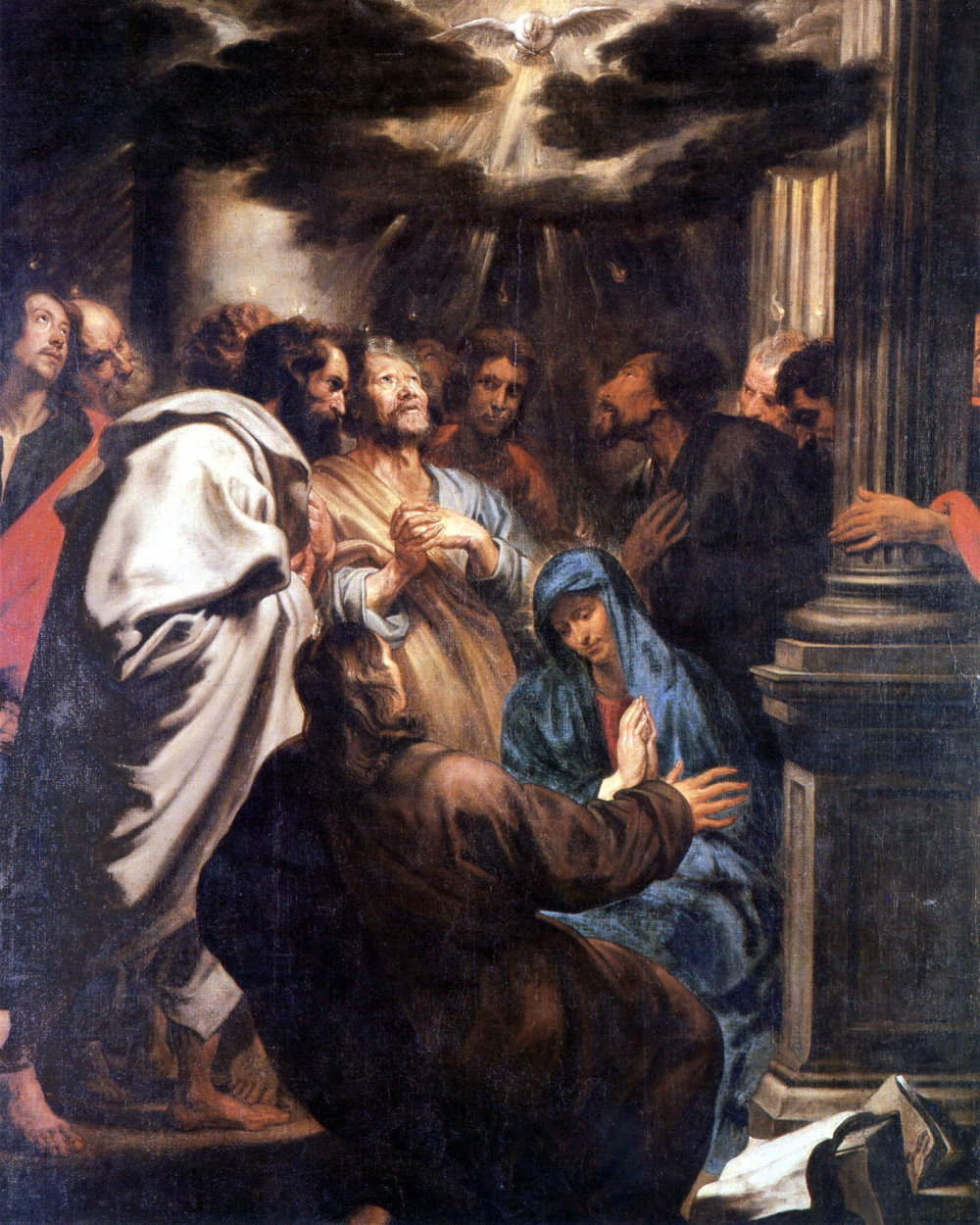 1000x1250 Anthony Van Dyck The Descent Of The Holy Spirit - Pentecost Painting