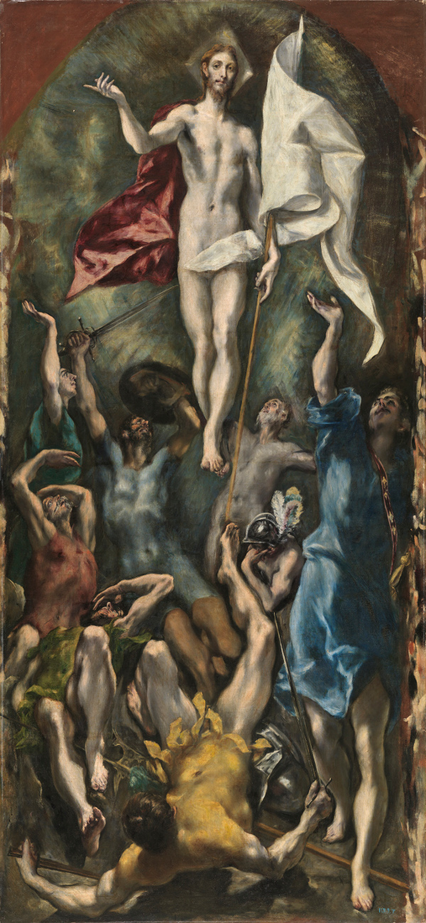 600x1300 El Greco The Resurrection - Pentecost Painting El Greco