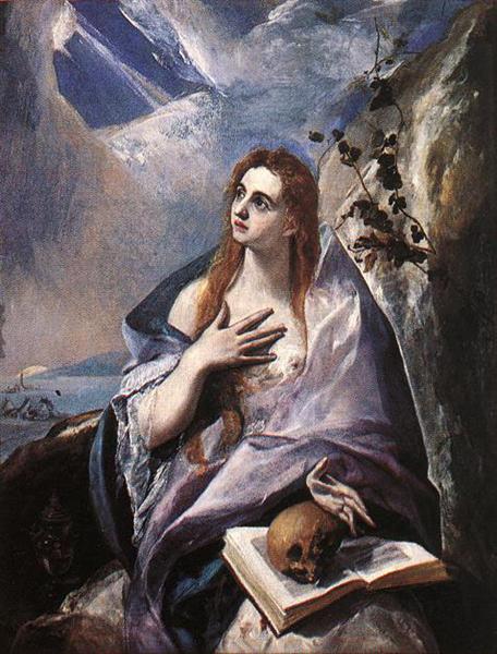 456x600 Mary Magdalene In Penitence, C.1577 - Pentecost Painting El Greco