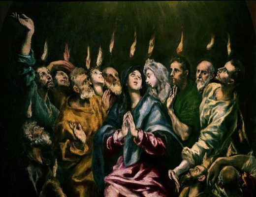 520x400 Pentecost - Pentecost Painting El Greco