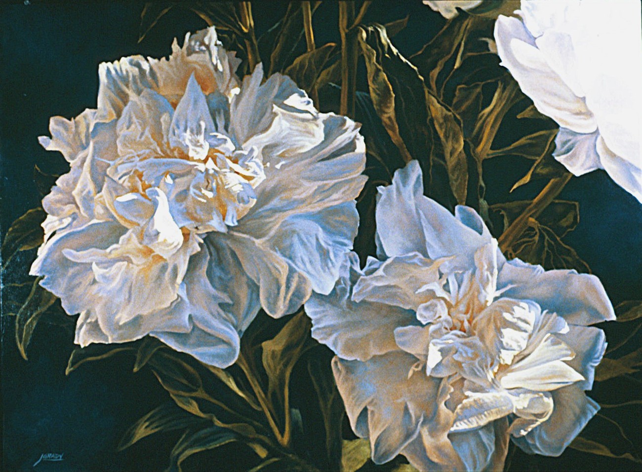 1300x957 Floral Paintings - Peony Oil Painting