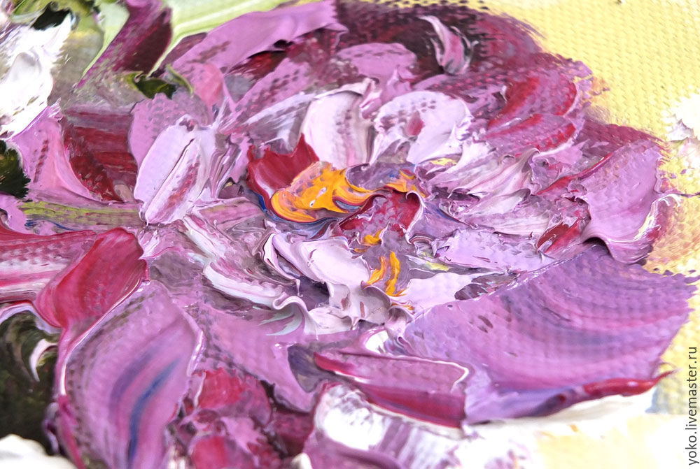 1000x671 Happiness Is So Simple Oil Painting Peonies Shopline - Peony Oil Painting