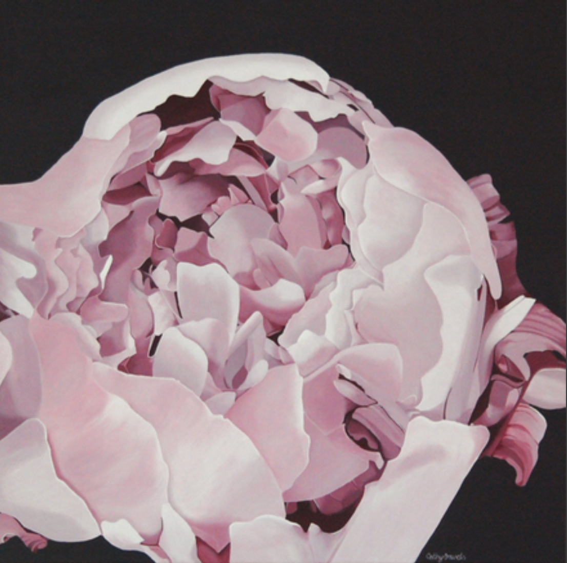 1106x1098 Peony Painting - Peony Painting