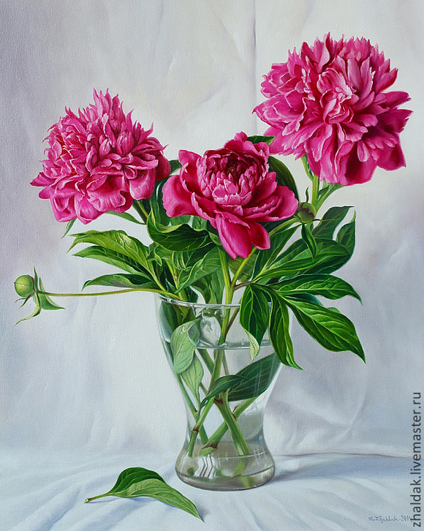 614x768 The Painting Peonies Shop Online On Livemaster With Shipping - Peony Painting