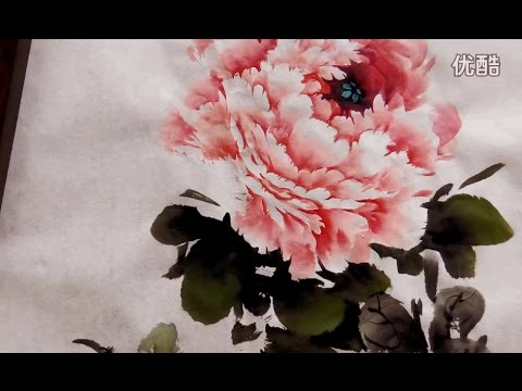 480x360 Chinese Brush Painting Basics - Peony Painting