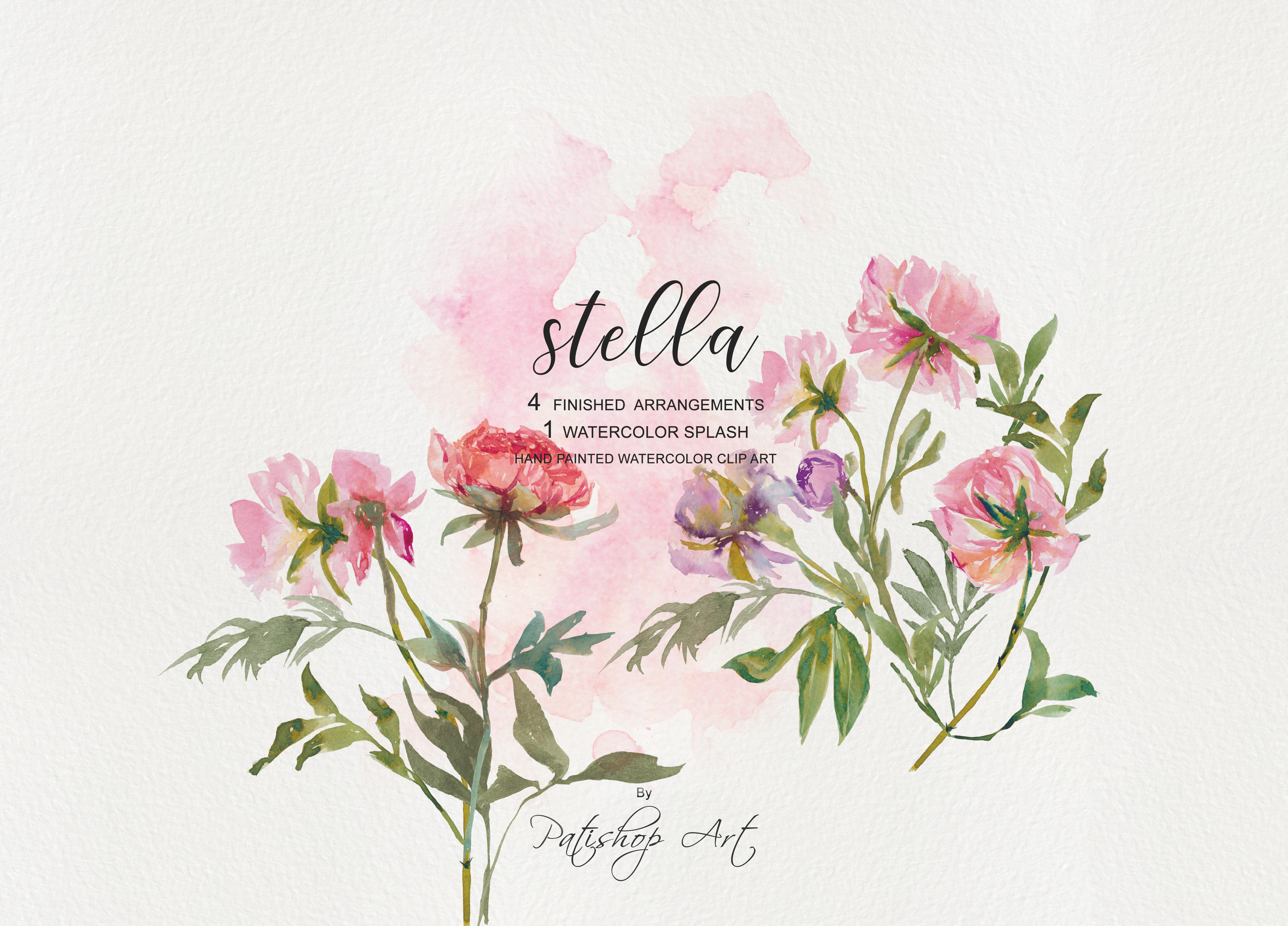 5332x3834 Watercolor Blush Peony Clip Art By Pat Design Bundles - Peony Watercolor Painting