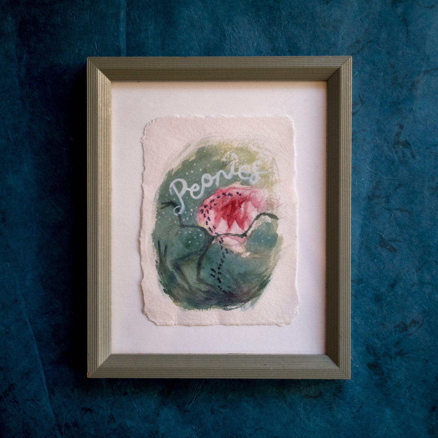 1500x1500 A Wild And Perfect Peony (Original Watercolor Painting) - Peony Watercolor Painting