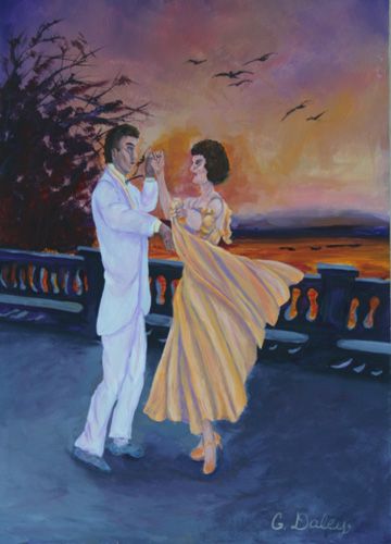 360x500 Lets Dance Paintings - People Dancing Painting