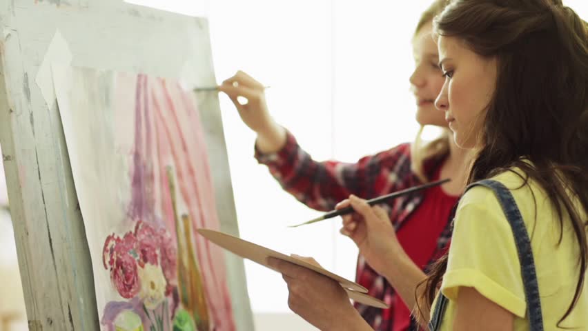 852x480 Painting Free Video Clips - People Painting