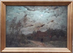 300x221 Valentine Pepe Painting Painting Wissant Light Moon Landscape - Pepe Painting