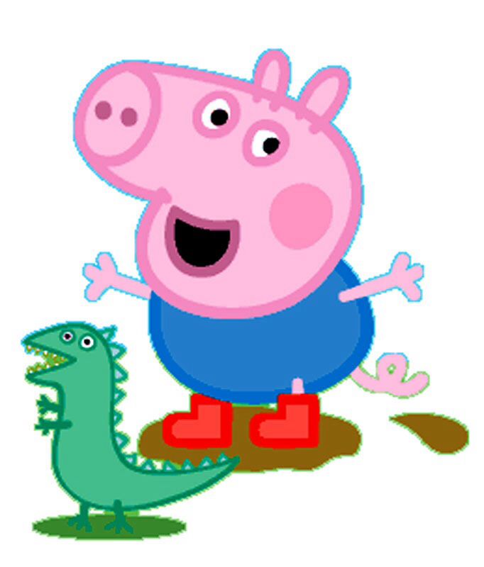 682x800 716 Best Peppa Images On Peppa Pig Cakes, Anniversary - Peppa Pig George Painting