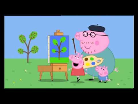 480x360 Peppa Pig Painting. Season 2 Episode 29. New Episodes. Full - Peppa Pig George Painting