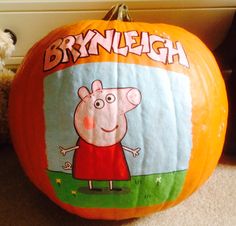 236x226 Peppa Pig Amp George Pumpkin Hand Painted Pumpkins 2012 - Peppa Pig George Painting