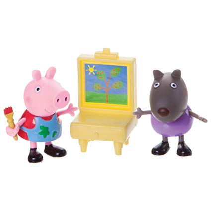 425x425 Peppa Pig Peppa Amp Danny Dog Painting Action Figure - Peppa Pig George Painting