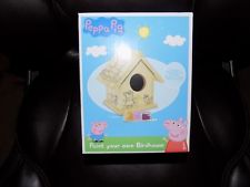 225x169 Peppa Pig Paint Your Own Bird House Kit Kids Craft Backyard Wooden - Peppa Pig Painting For Kids