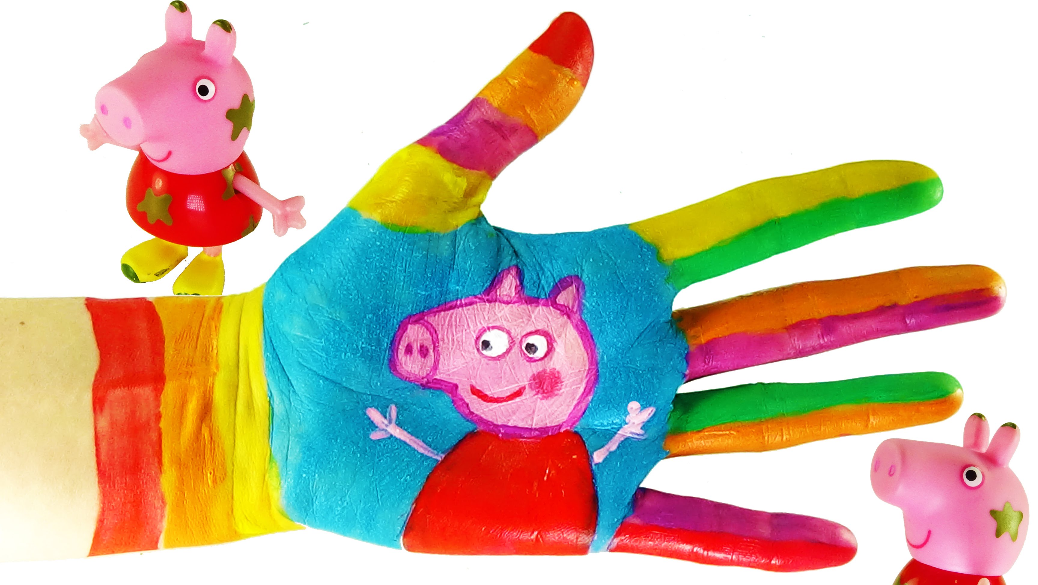 3455x1947 Peppa Pig Painting Fun Art Kids Coloring Video For Kids Little - Peppa Pig Painting For Kids