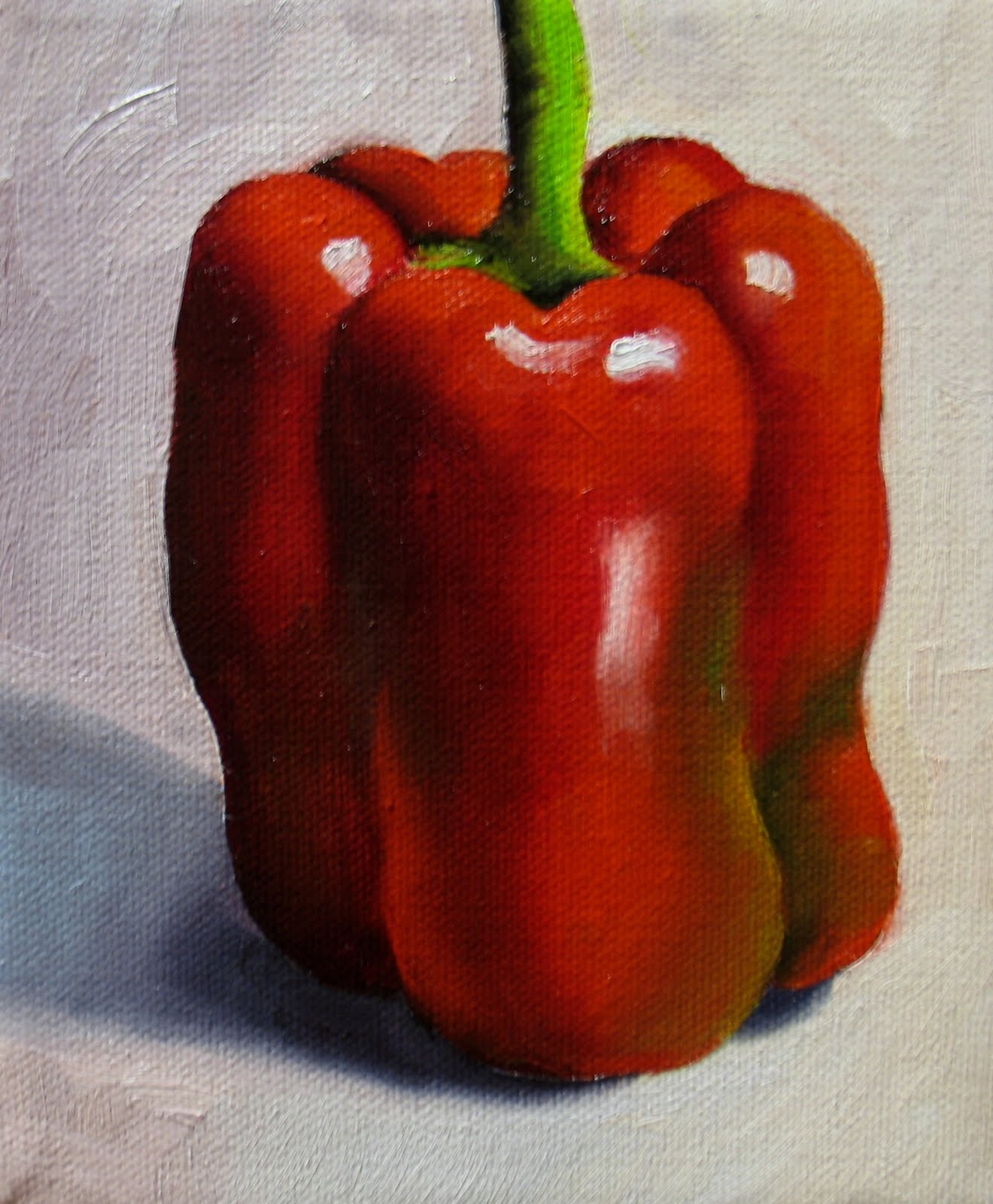 1320x1600 Nel's Everyday Painting Red Green Pepper - Pepper Painting