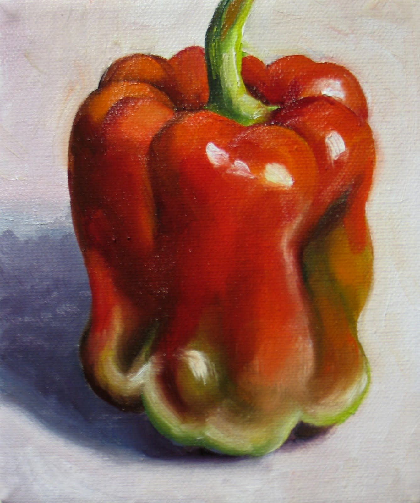 1337x1600 Nel's Everyday Painting Two Toned Pepper - Pepper Painting