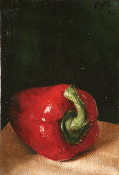 411x600 Red Pepper - Pepper Painting