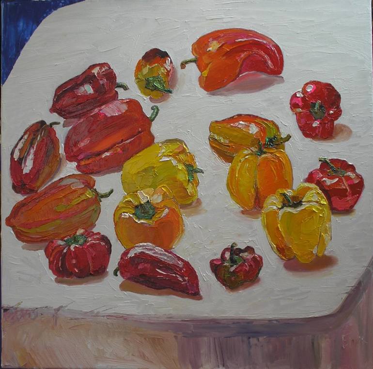 770x762 Saatchi Art Pepper Painting By Natalia Bilyk - Pepper Painting