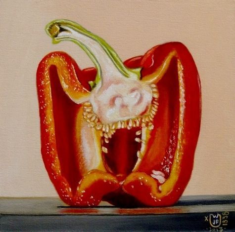 475x470 Half Pepper Painting - Pepper Painting