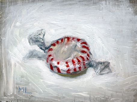 456x340 Peppermint Candy By Mike Lennox - Peppermint Painting