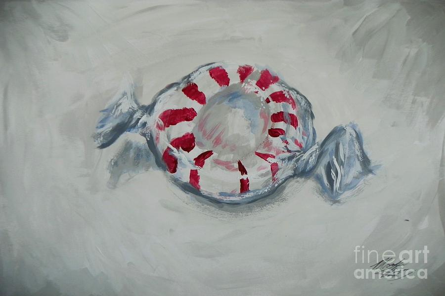 900x600 Peppermint Painting By Marisela Mungia - Peppermint Painting