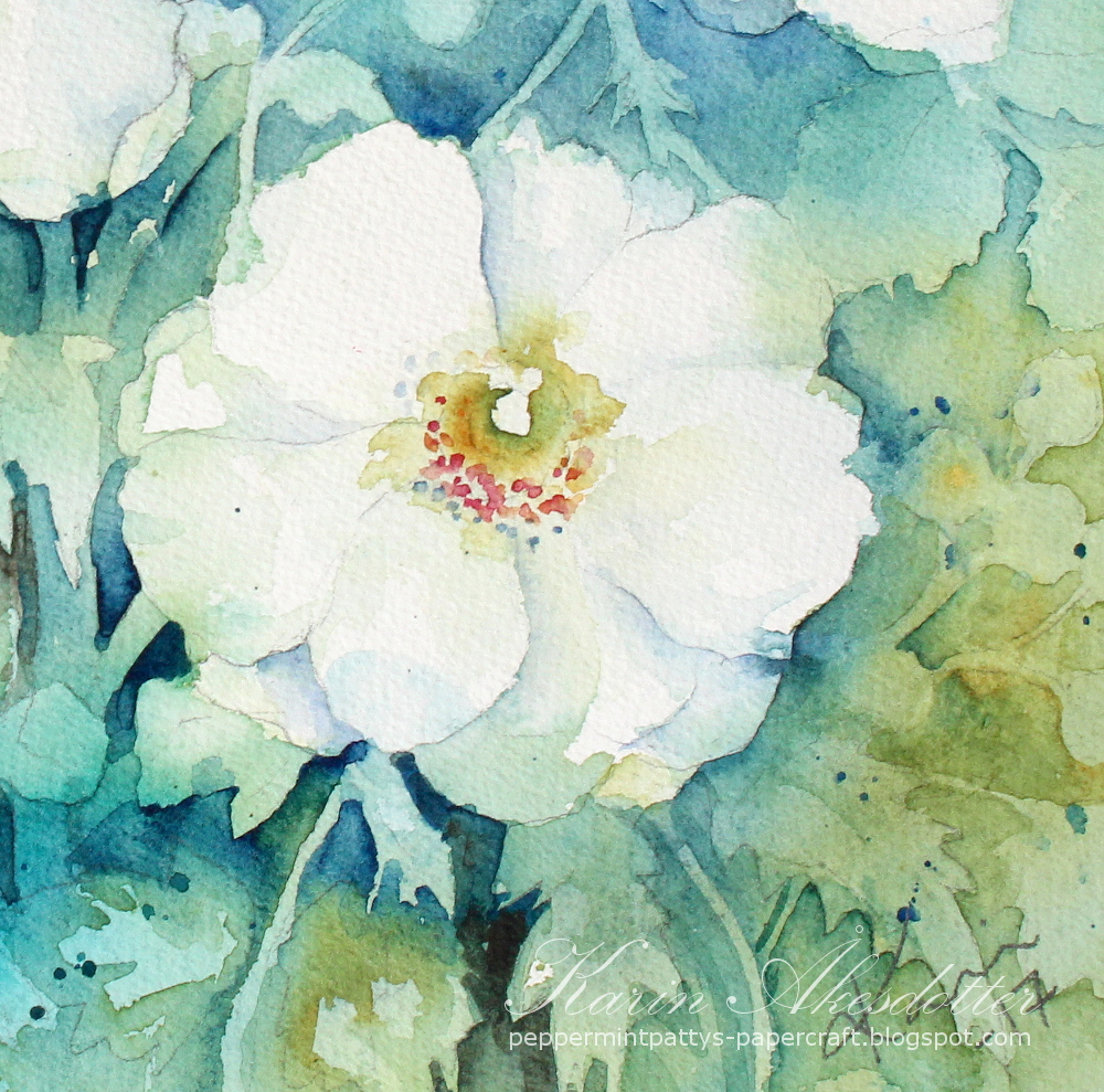 1000x989 Peppermint Patty's Papercraft Sunday Watercolorflorals - Peppermint Painting