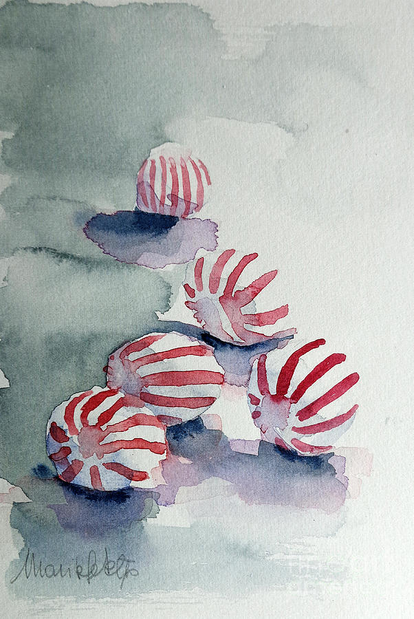602x900 Peppermints Painting By Marisa Gabetta - Peppermint Painting