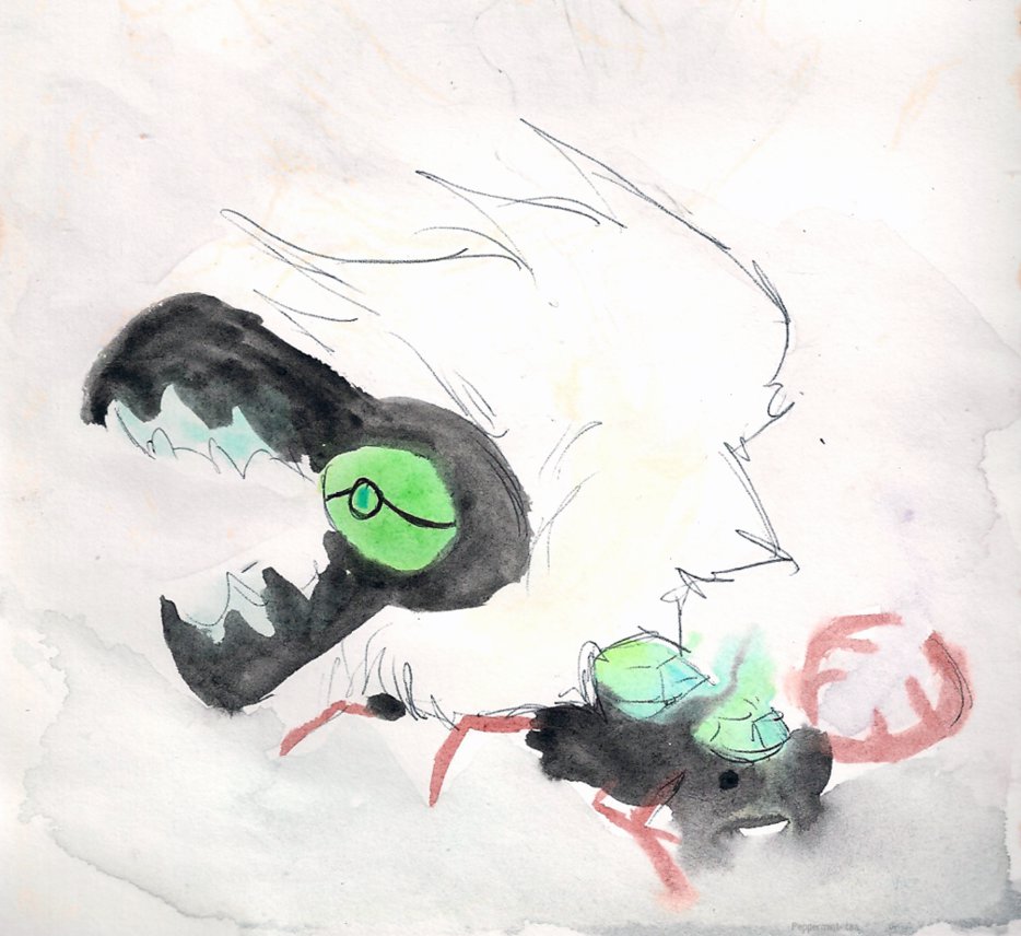 934x856 Centipeedle By Peppermint Tea - Peppermint Painting
