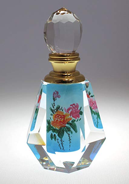 426x606 Blue Rose Garden Painting Crystal Decorative Perfume - Perfume Painting