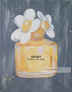 236x304 Chanel Art Perfume Bottle Painting Logo Original Chanel No. 5 - Perfume Painting