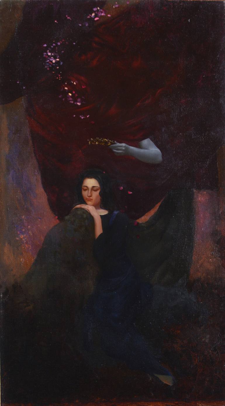 770x1389 Saatchi Art Coronation Persephone Painting By Renat Berkutsia - Persephone Painting