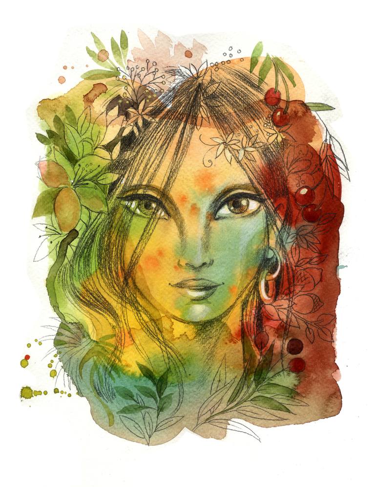 770x996 Saatchi Art Persephone Painting By Niloufer Wadia - Persephone Painting