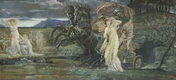 600x275 Study For The Fate Of Persephone Painting Walter Crane Oil Paintings - Persephone Painting