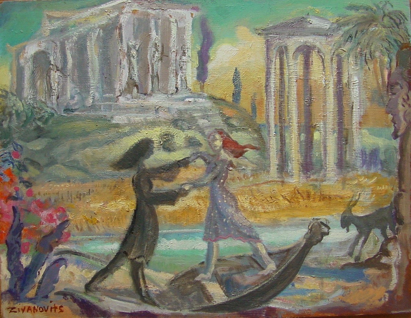 1348x1044 Dana Zivanovits Artwork Persephone Returns Original Painting - Persephone Painting