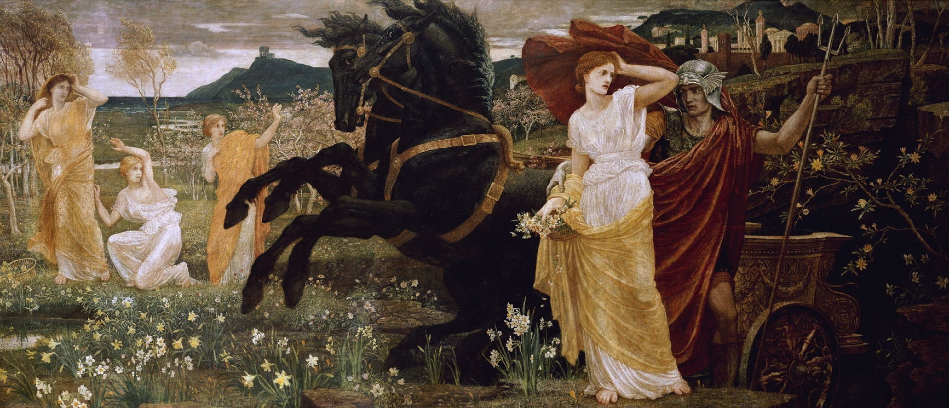 1924x827 The Story In Paintings Walter Crane, Between Illustration - Persephone Painting