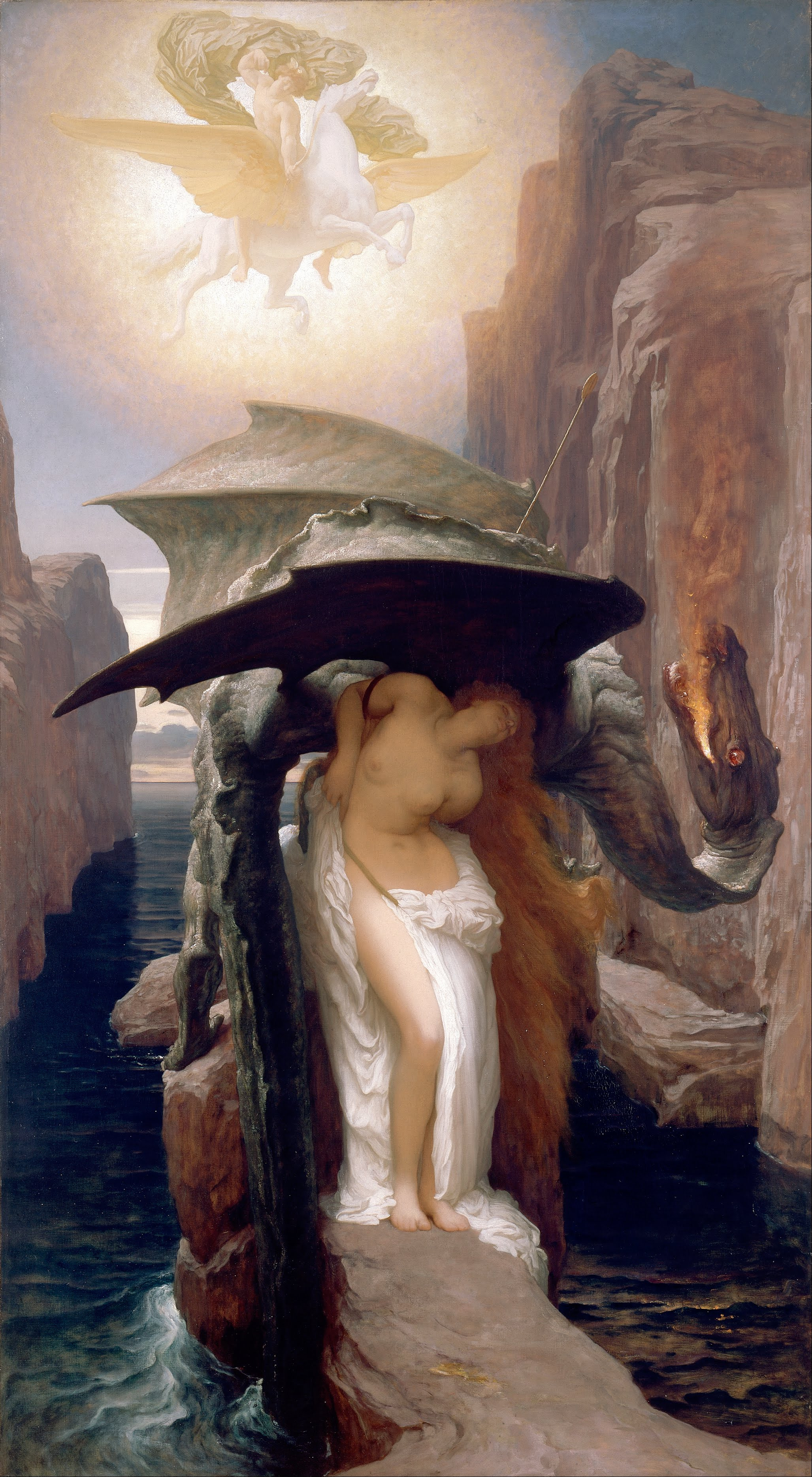 2055x3736 Perseus And Andromeda (Leighton) - Perseus And Andromeda Painting