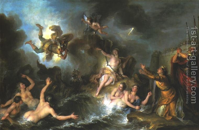 760x498 Perseus And Andromeda Charles Antoine Coypel Reproduction 1st - Perseus And Andromeda Painting