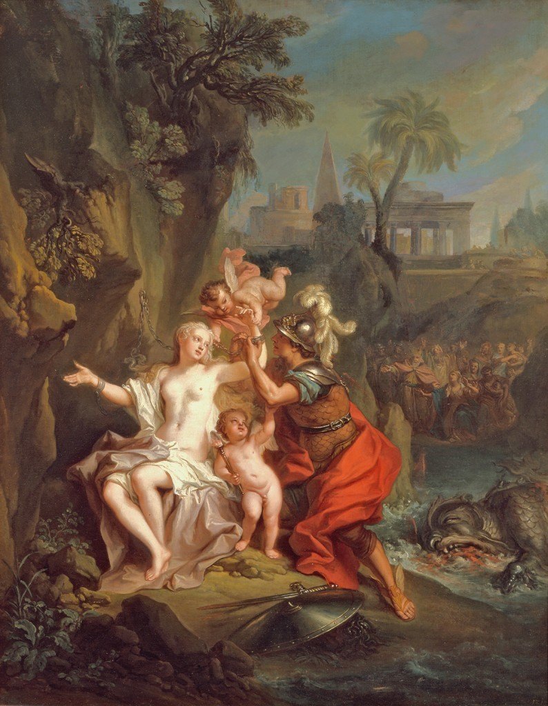 794x1024 Louis Silvestre, The Younger, Ltpgtltemgtperseus Rescuing Andromeda - Perseus And Andromeda Painting