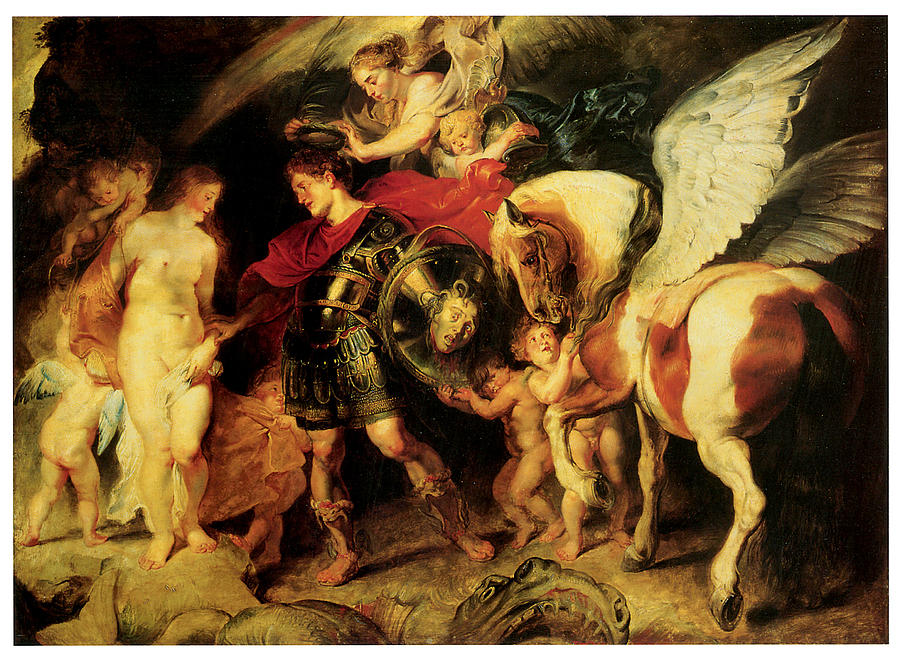 900x663 Perseus Liberating Andromeda Painting By Peter Paul Rubens - Perseus And Andromeda Painting