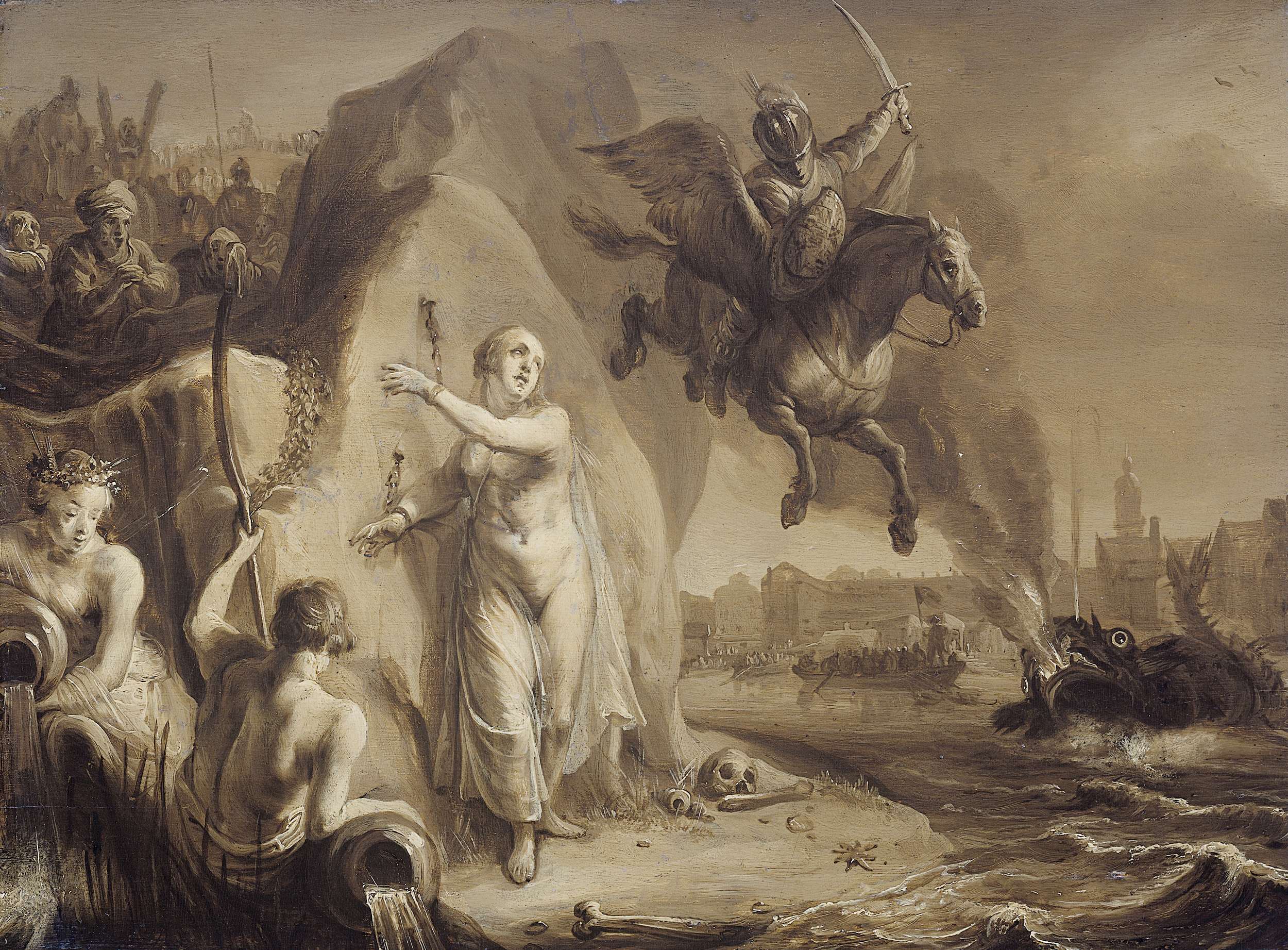 2500x1843 Perseus And Andromeda. Allegory Liberation - Perseus Painting