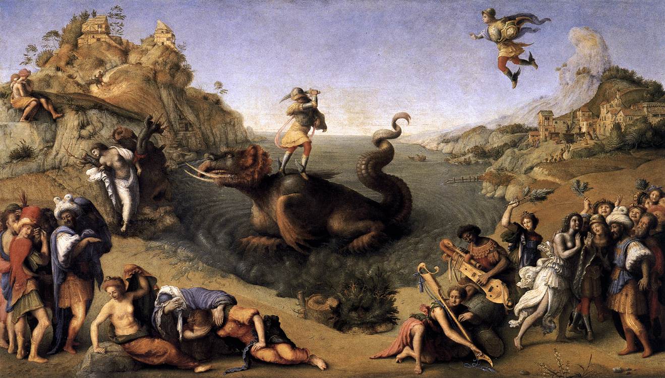 1319x750 Perseus Rescuing Andromeda By Piero Di Cosimo Ferrebeekeeper - Perseus Painting